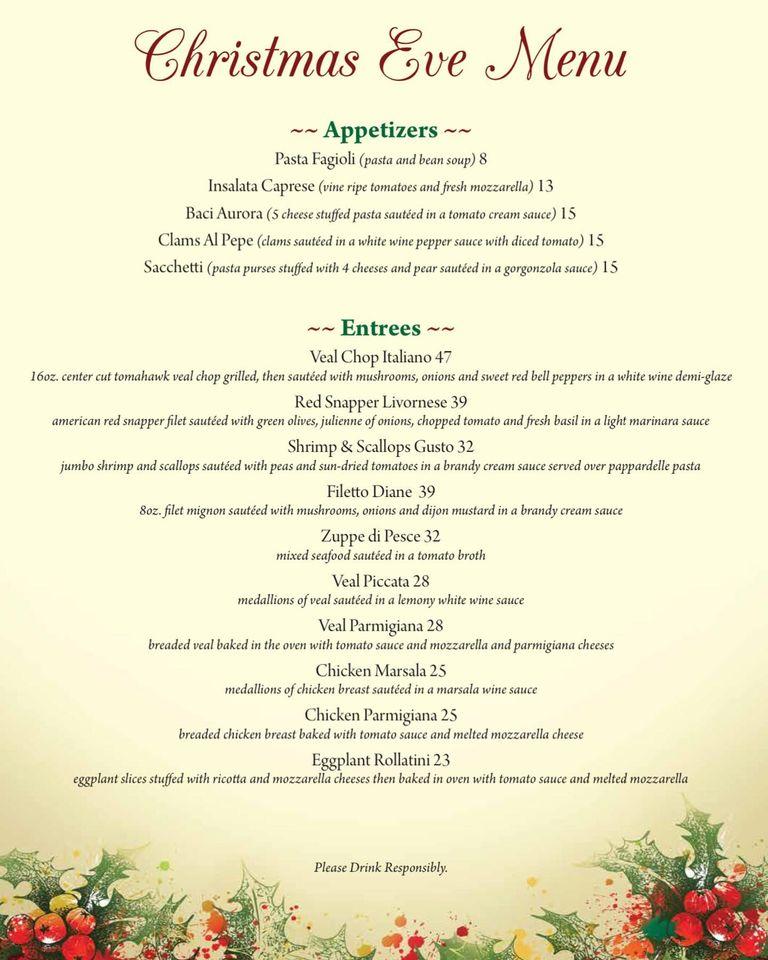 Menu At Villa Gallace Restaurant, Indian Rocks Beach