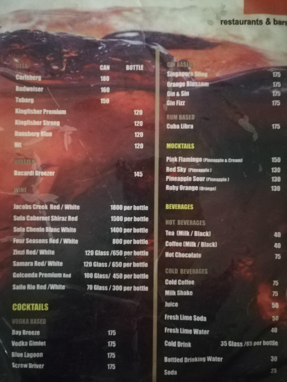 The Square menu