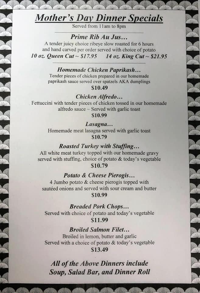 Menu at Anthony's Family Restaurant, Eastlake