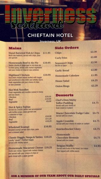 menu-at-chieftain-hotel-pub-bar-inverness