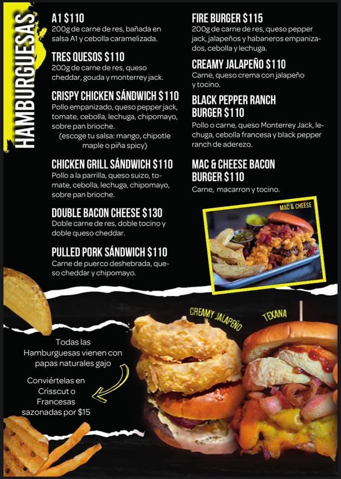 Carta del restaurante Las Wings, Ciudad Acuña, C. Heroico Colegio