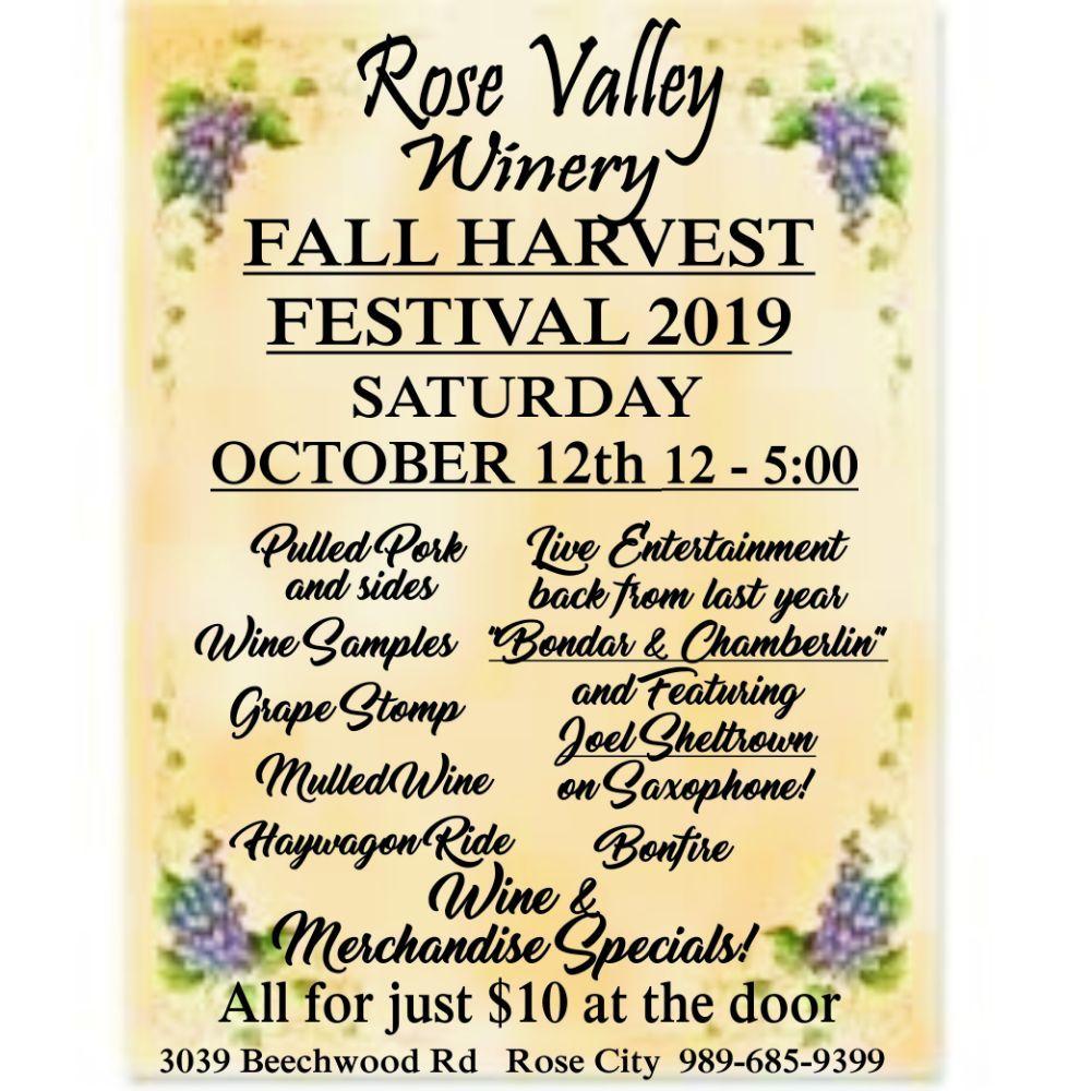 Menu at Rose Valley Winery pub & bar, Rose City