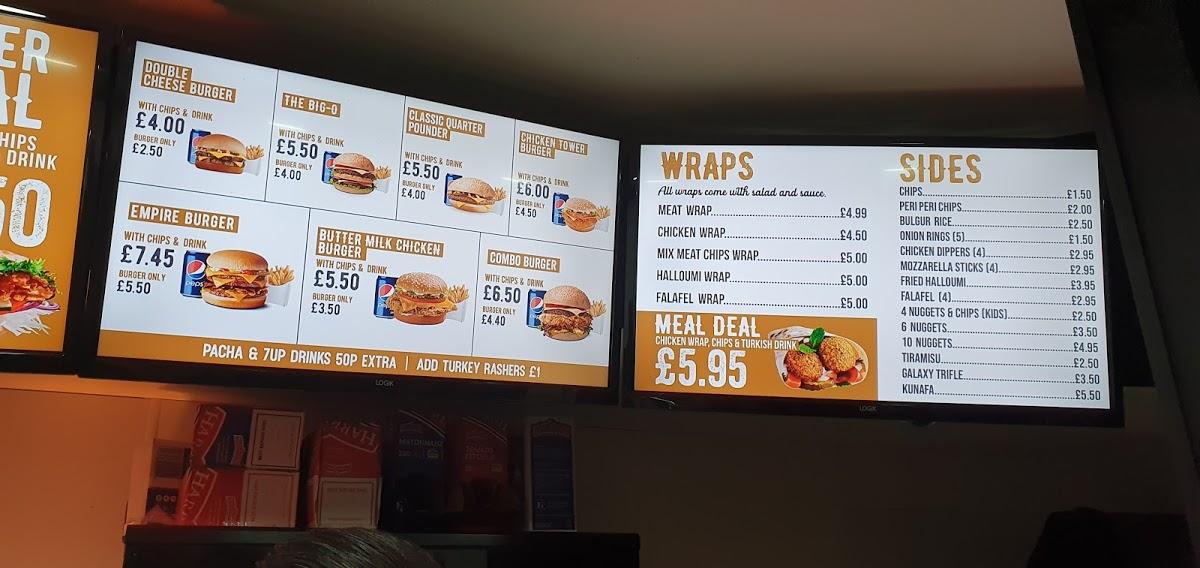 Menu at The Ottoman Doner Manor Park, London