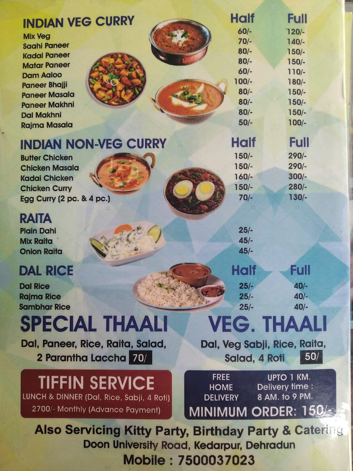 Menu at The Spice Chilliz Restaurant Dehradun, Dehradun