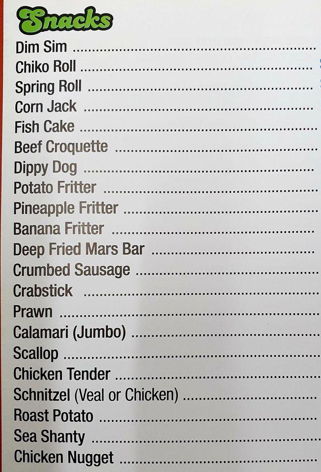 Menu at Green Corner Kitchen fast food, Gawler