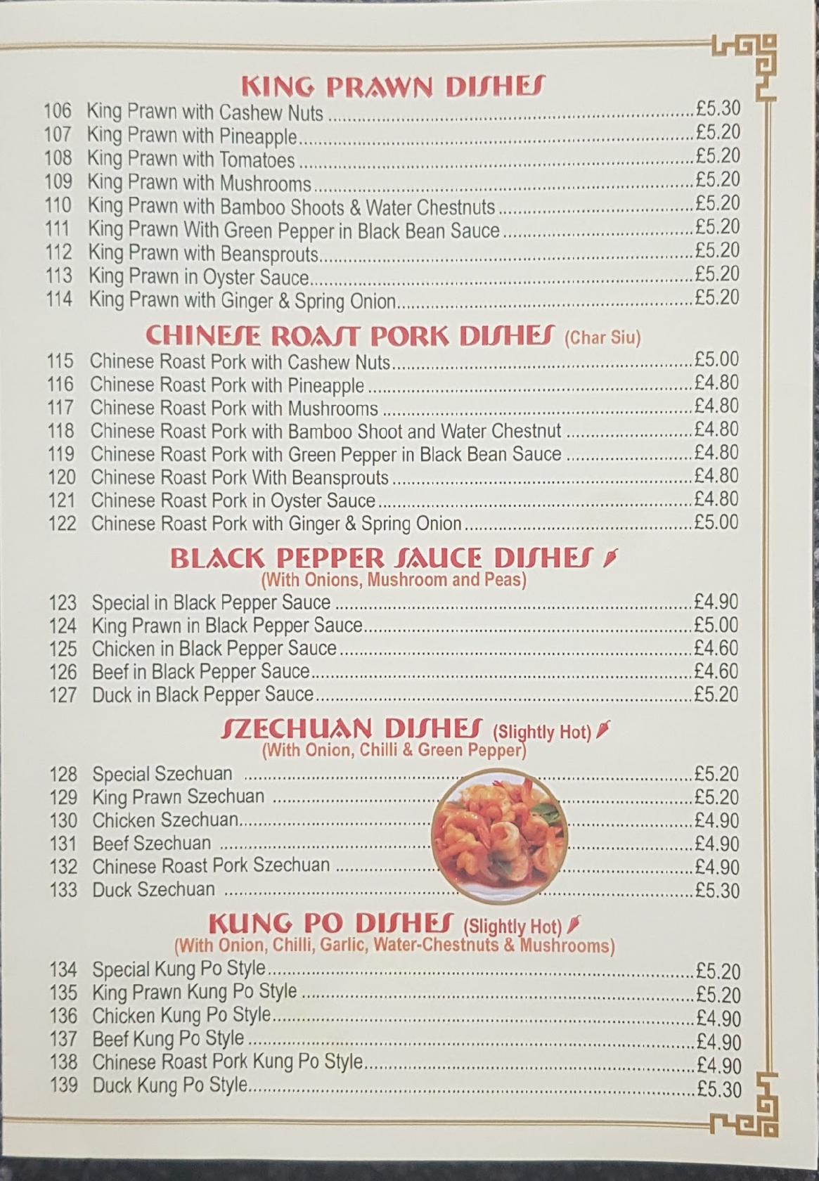 Menu at Golden City Clowne fast food, Clowne, 11 Mill St