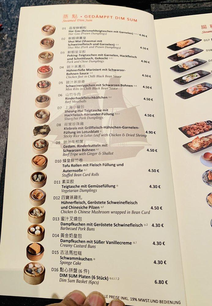 Speisekarte von Oriental Hong Kong Kitchen restaurant, Karlsfeld