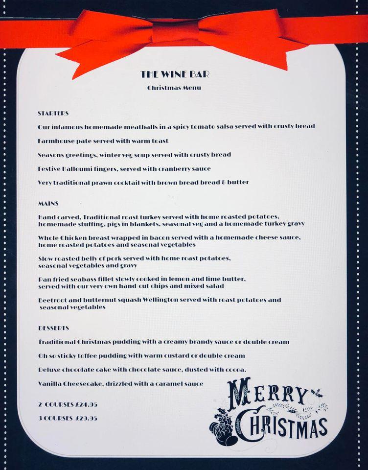 Menu at The Wine Bar, Herne Bay