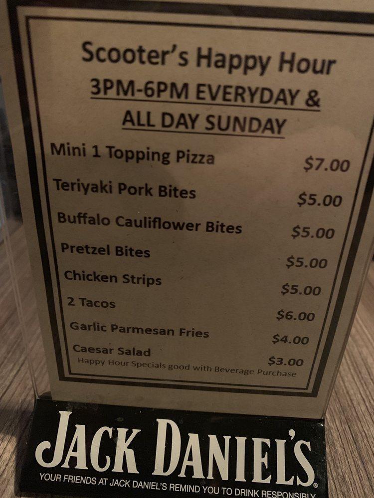 Menu at Scooter's Restaurant & Sports Bar, Sandy