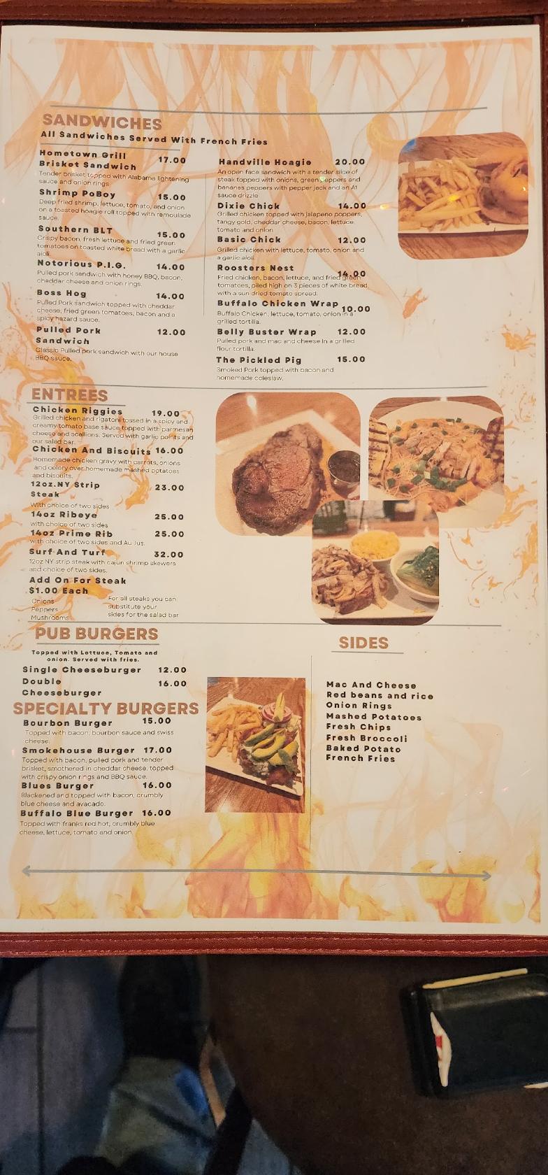 Menu at J&T's Flippin Chicken Bbq, Fulton