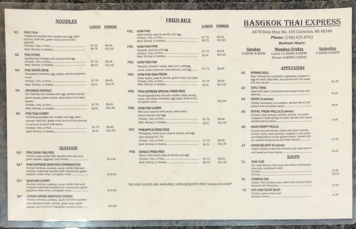 Menu At Bangkok Thai Express Restaurant Clarkston   Radc Menu Bangkok Thai Express 2022 10 2 