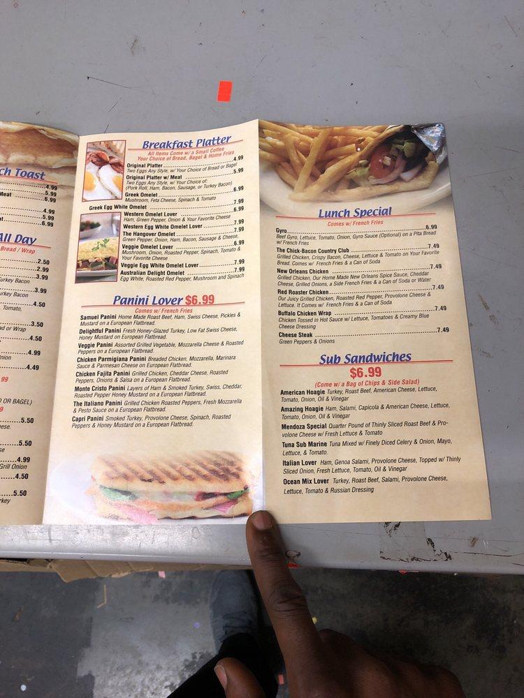 Menu at Amazing Bagel restaurant, East Brunswick