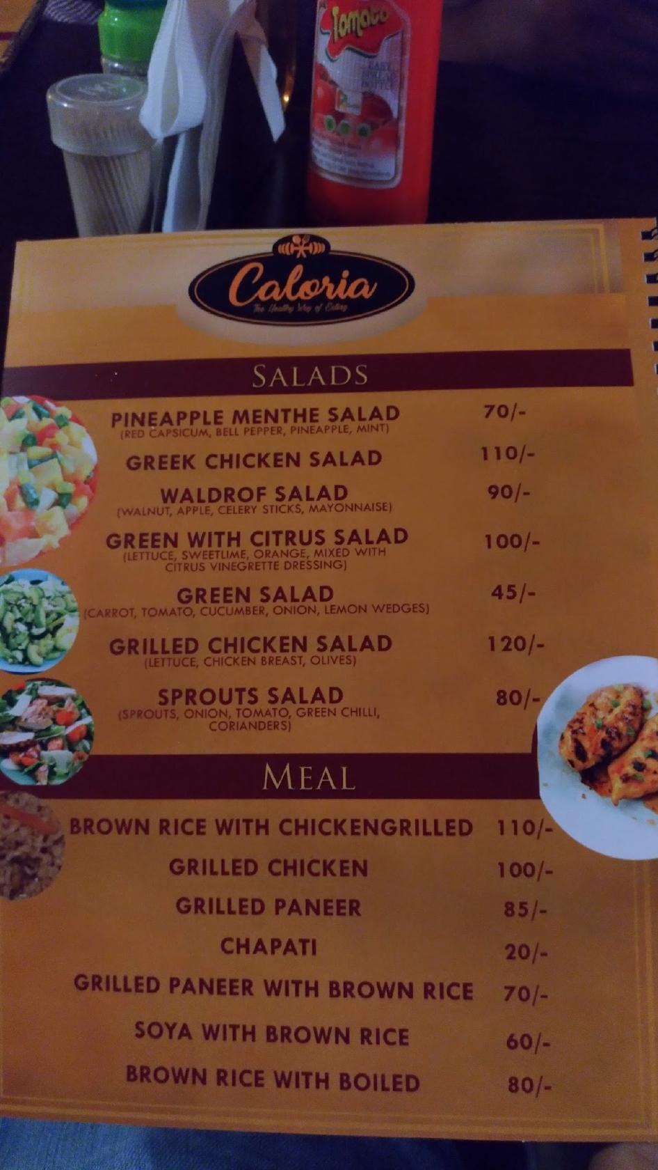 Caloria menu