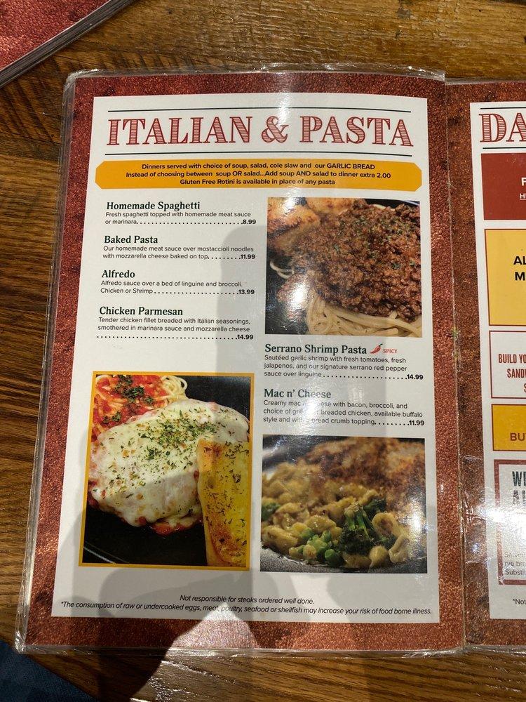 Menu at Mineshaft Oshkosh pub & bar, Oshkosh