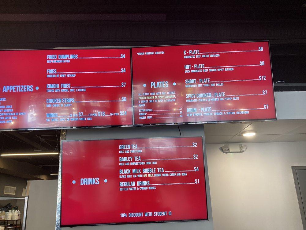Menu at KPlate (Troy) BBQ, Troy