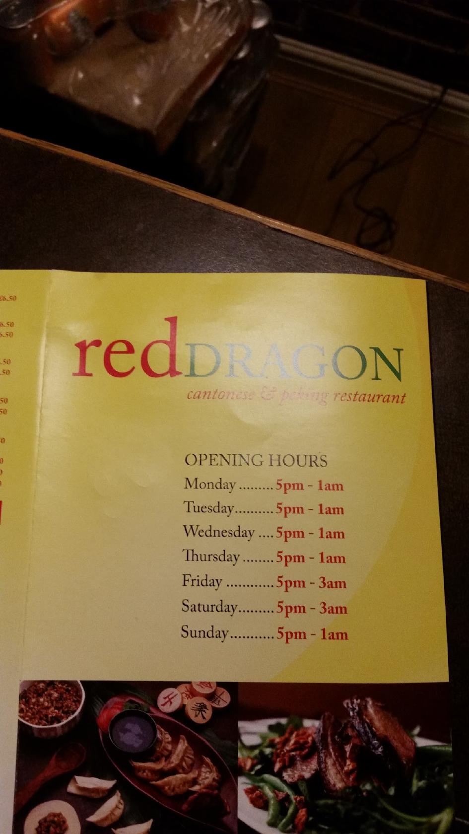 Menu at Red Dragon restaurant, Skelmersdale, 6466 Birkrig