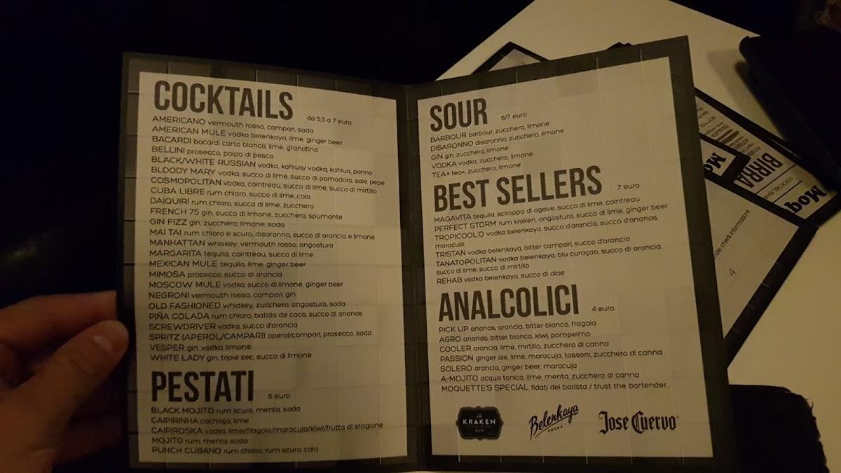 Menu di Moquette Bar Forlì 
