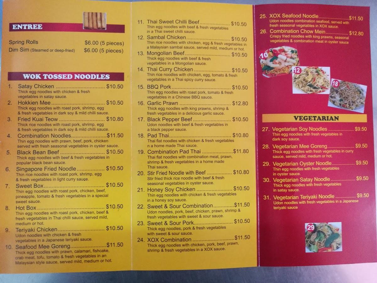 Menu at Magic Noodle fast food, Medowie, 37C Ferodale Rd