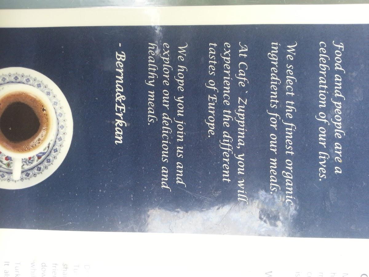 Menu at Cafe Zuppina, Lakeland, Florida Ave S