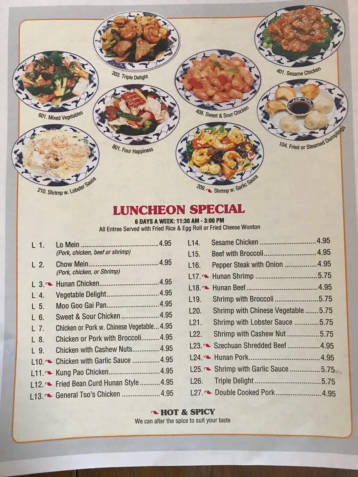 Menu at Mandarin Express Restaurant, Madison