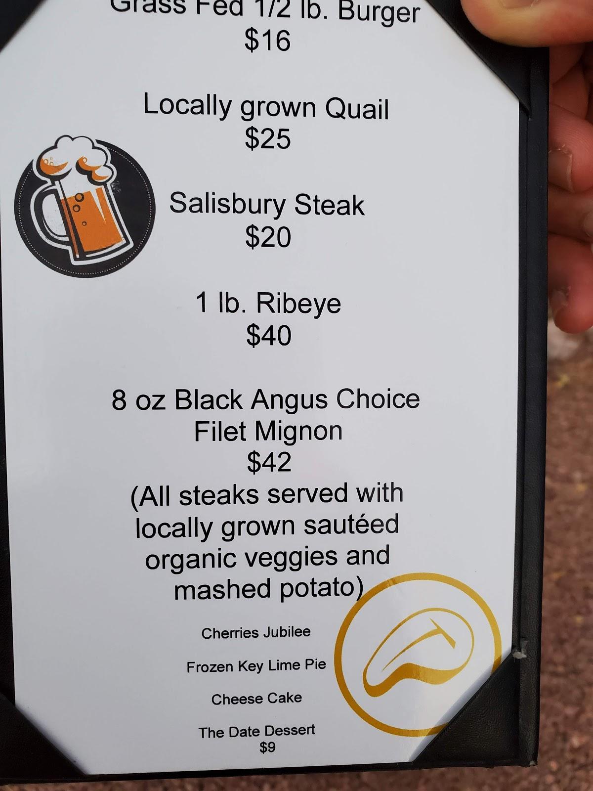 Menu at Steaks and Beer pub & bar, Tecopa, 860 Tecopa Hot Springs Rd