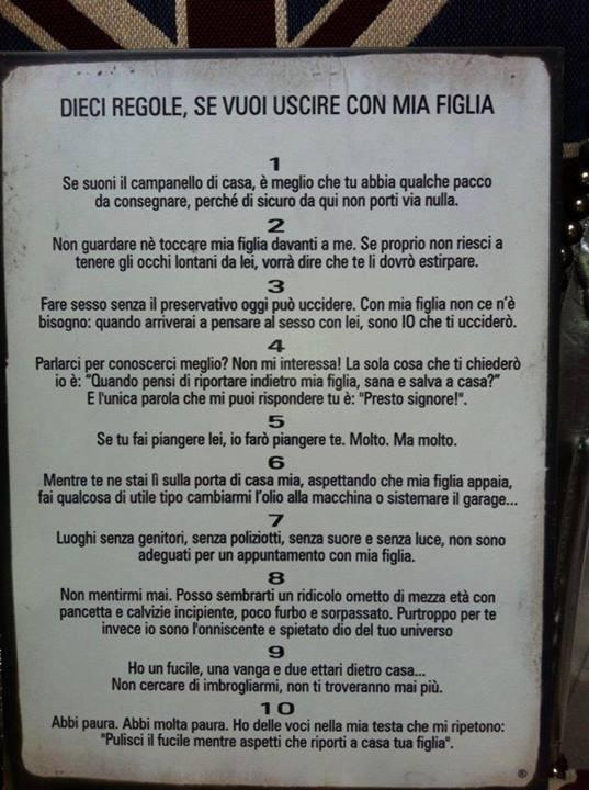 Menu di Bar Tabacchi Acquacalda 