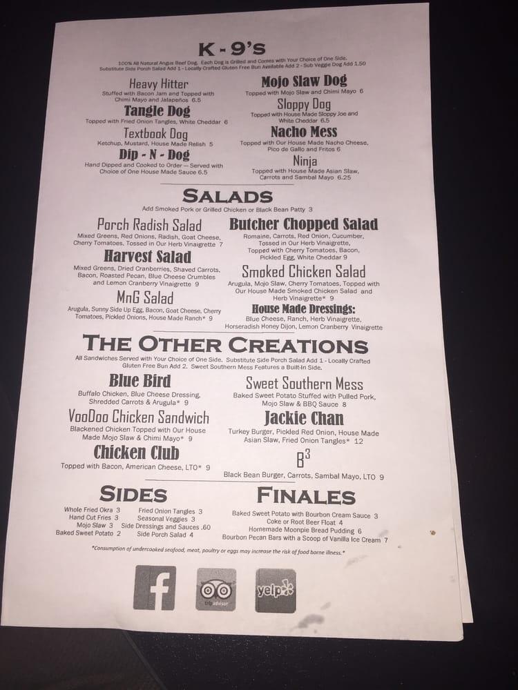 Menu at Meat N Greet restaurant, Newnan