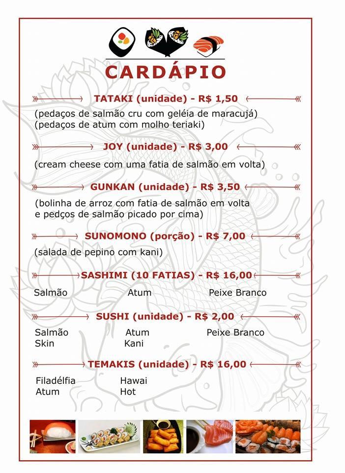 Aki Sushi Delivery Rio de Janeiro RJ cardápio