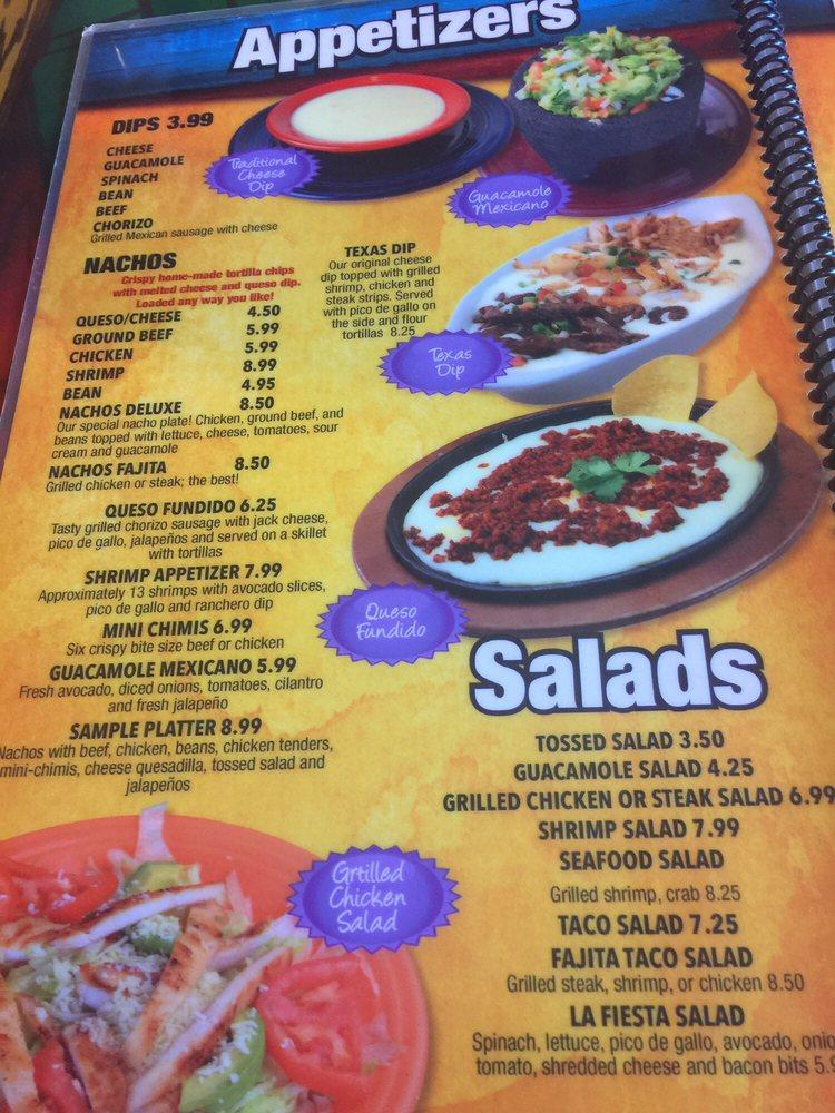 Menu At Casa Fiesta Mexican Restaurant Newton