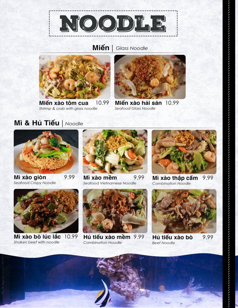 Menu at Tràm Chim Live King Crab restaurant, Westminster, Beach Blvd A