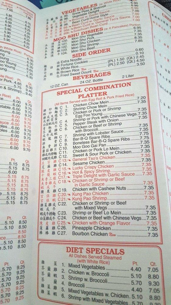 Carta del restaurante Chopstick House, Bufalo