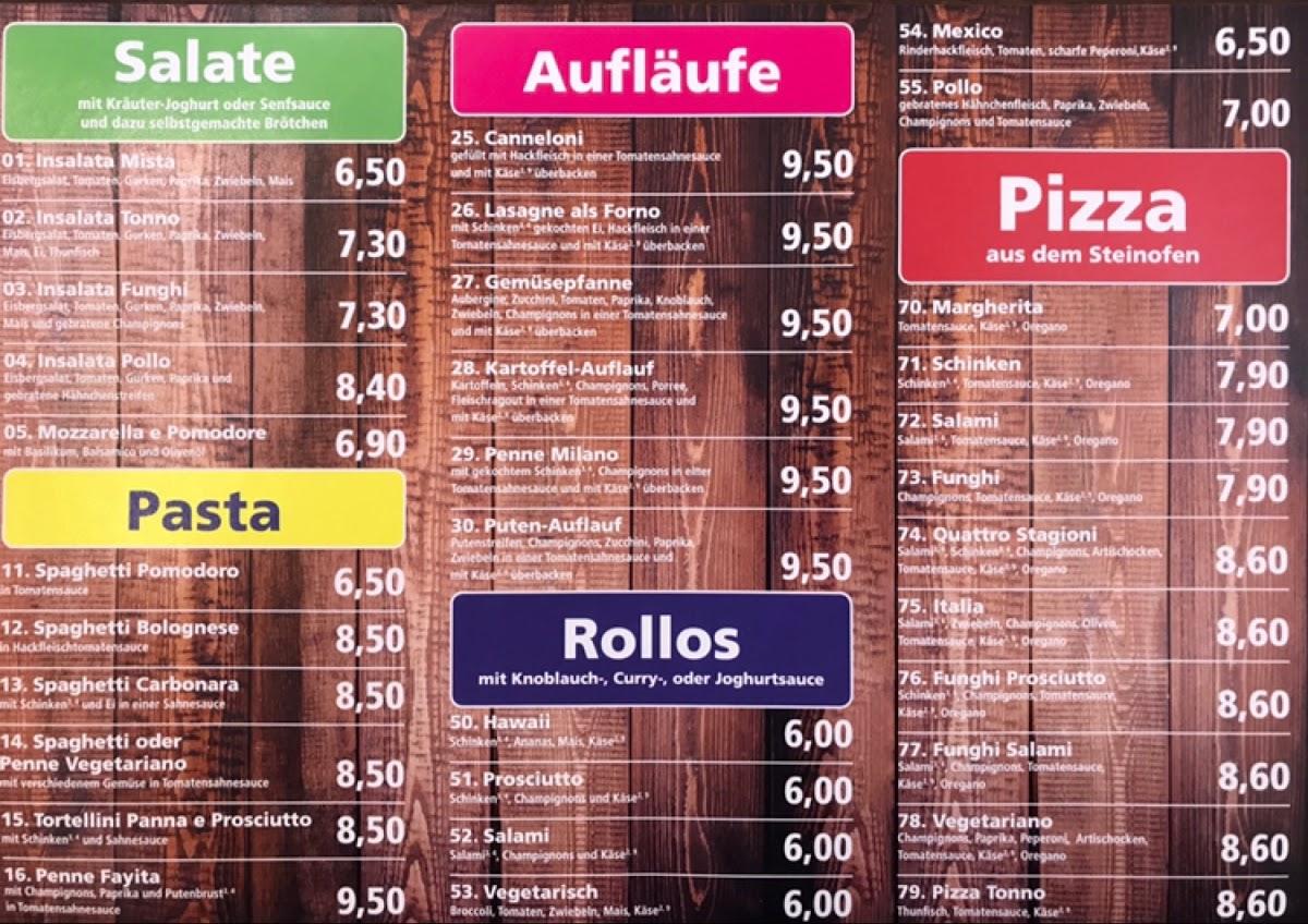 Speisekarte von Porcini restaurant, Bremen