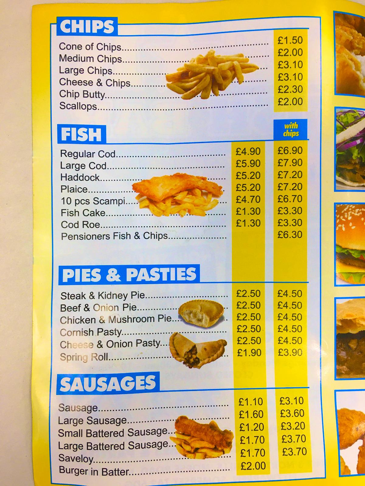 menu-at-star-fish-bar-taunton-unit-3