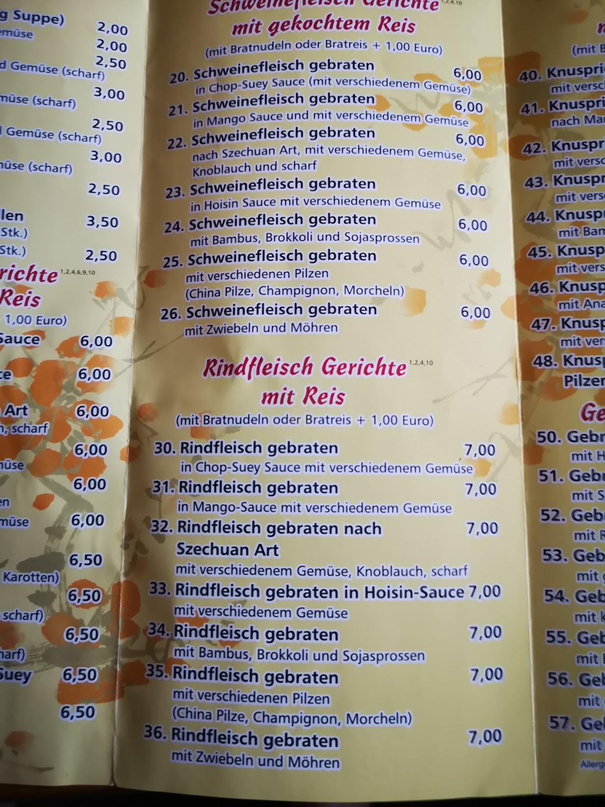 speisekarte von asia imbiss 24 restaurant rosdorf