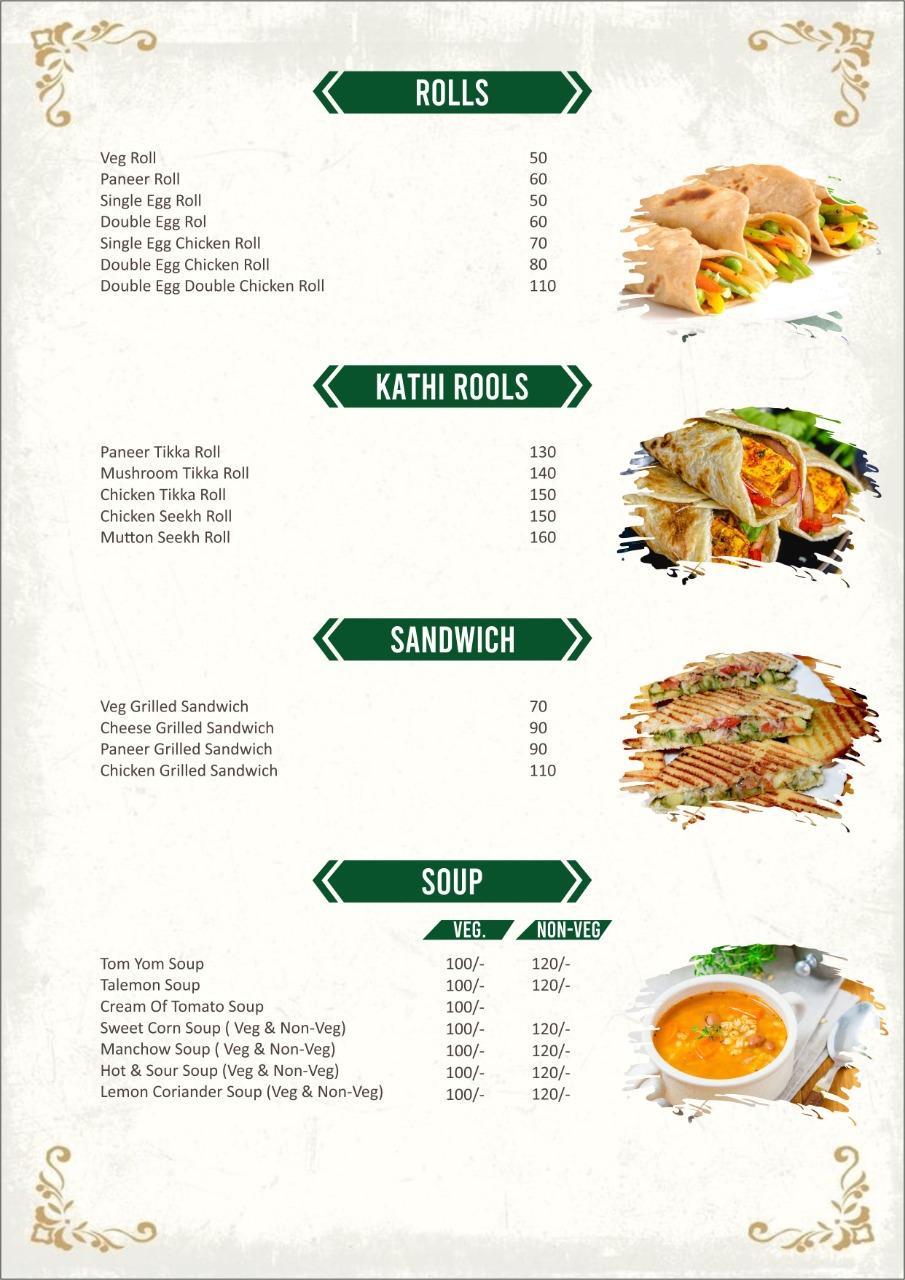 Menu at Food Express Dudhi, Dudhinagar