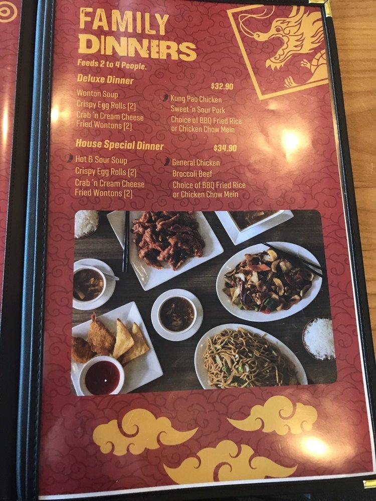 Menu at Golden Dragon Restaurant, Sacramento, Broadway