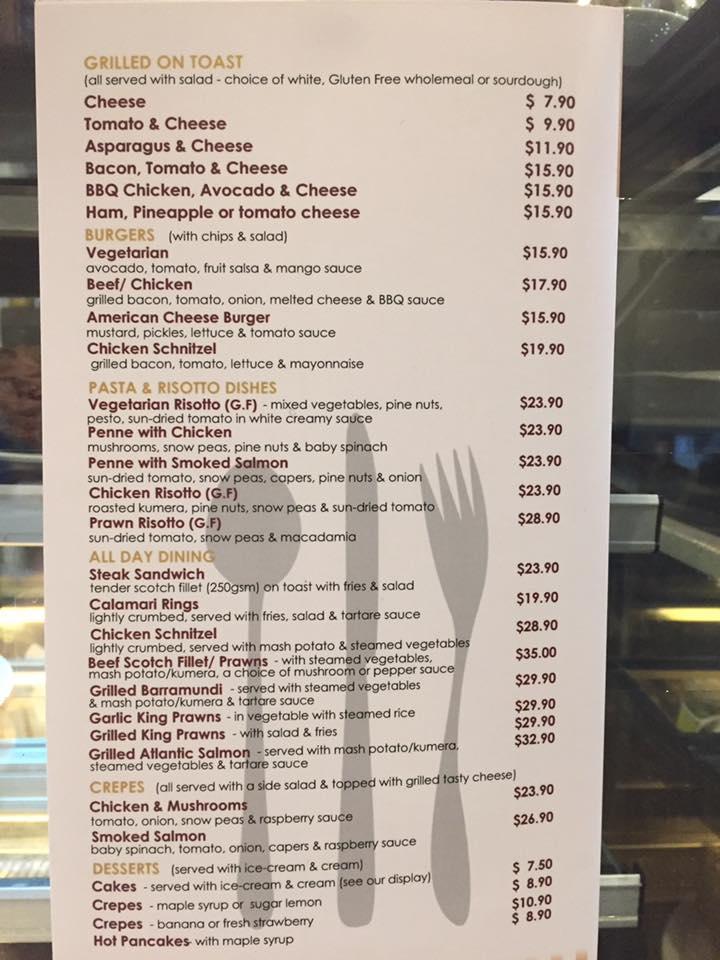 Menu at Cafe Laurella, Berowra Heights