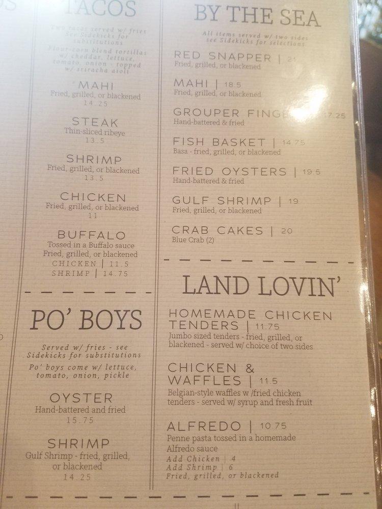 Menu at The BrickWall Sports Bar & Grille, Port Saint Joe
