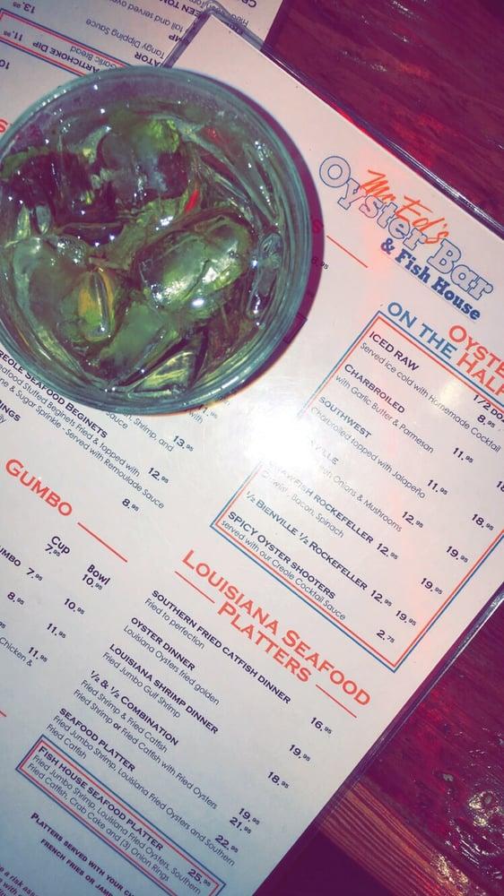 Menu at Mr. Ed's Seafood & Oyster House, St Charles pub & bar, New Orleans
