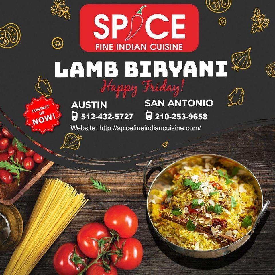 Carta de Spice Fine Indian Cuisine Biryani Place Best Indian Restaurant