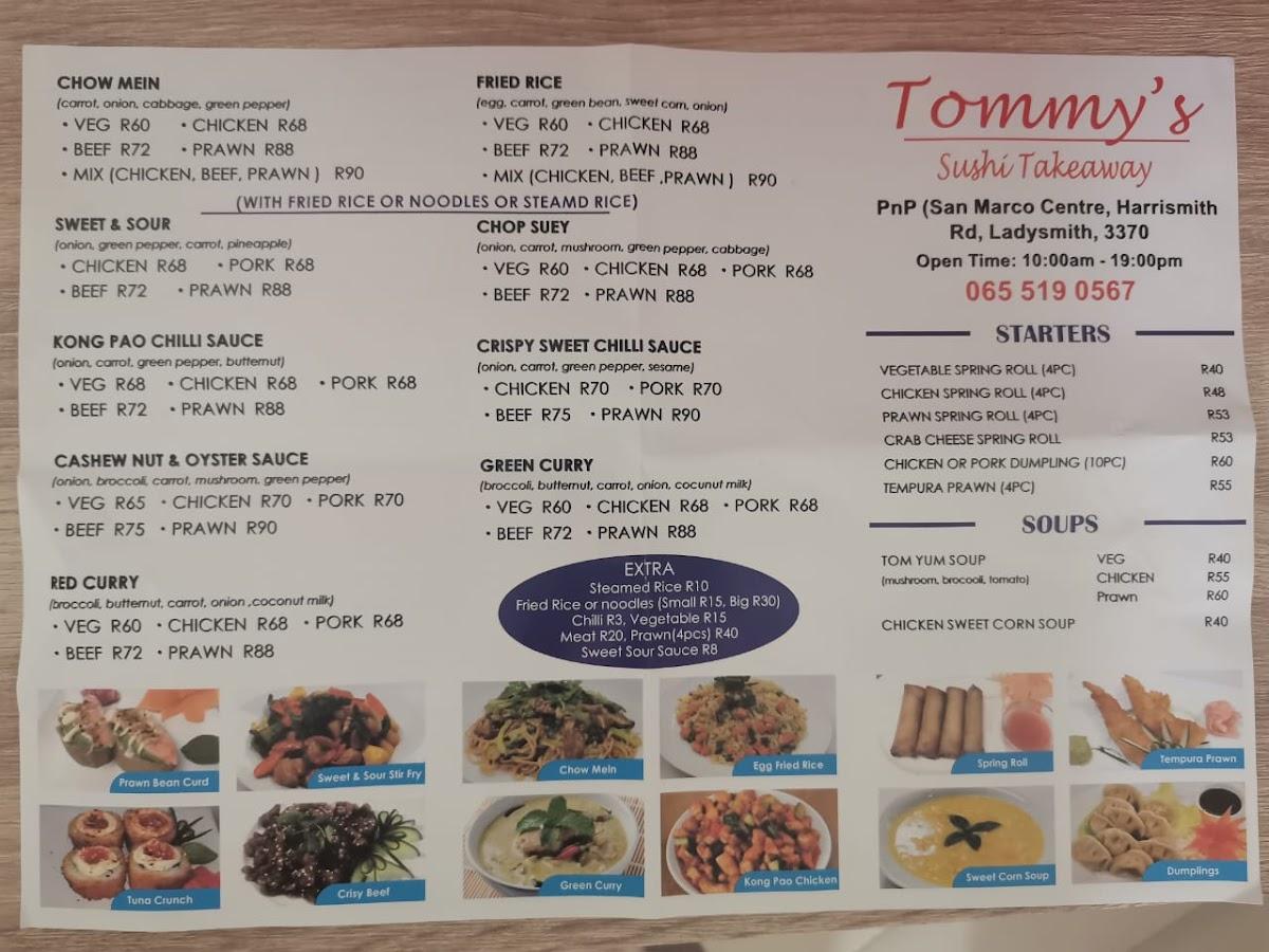 Raff Tommys Sushi And Chinese Takeaways Menu 2022 07 