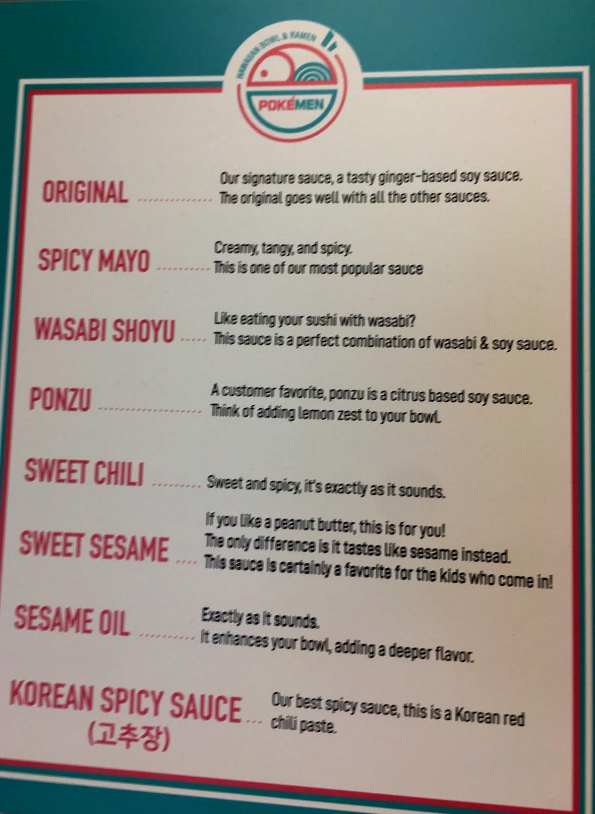 Menu at POKEMEN restaurant, Opelika