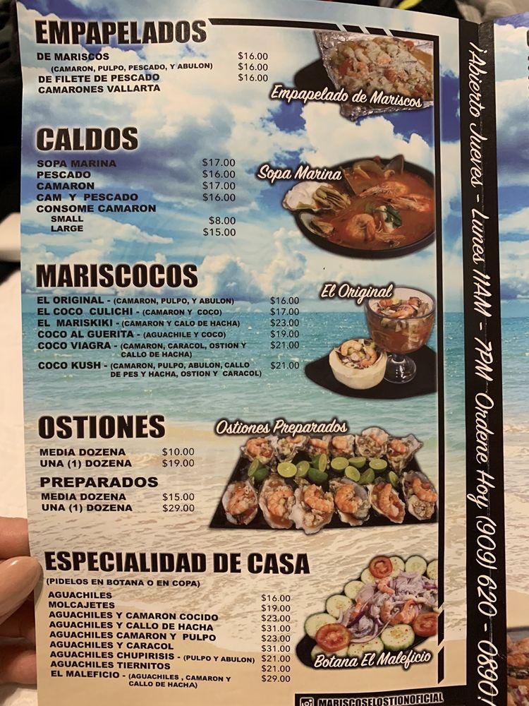 Mariscos El Ostion in Pomona - Mexican restaurant menu and reviews