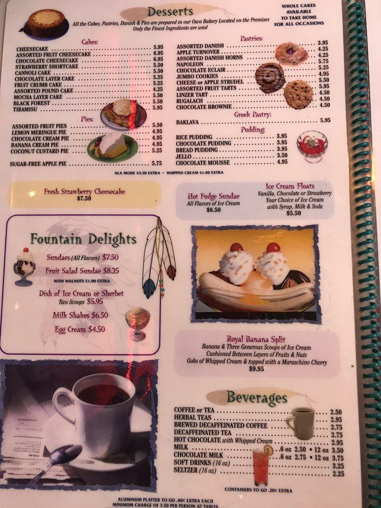 Menu at Oconee East Diner restaurant, Islip