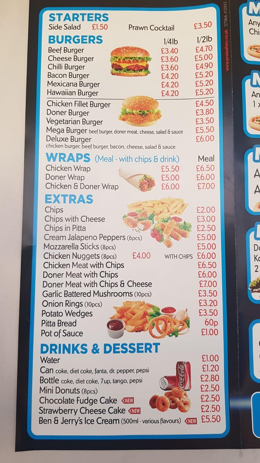 Menu at Tasty Bites BBQ, Norwich, 102 Crostwick Ln