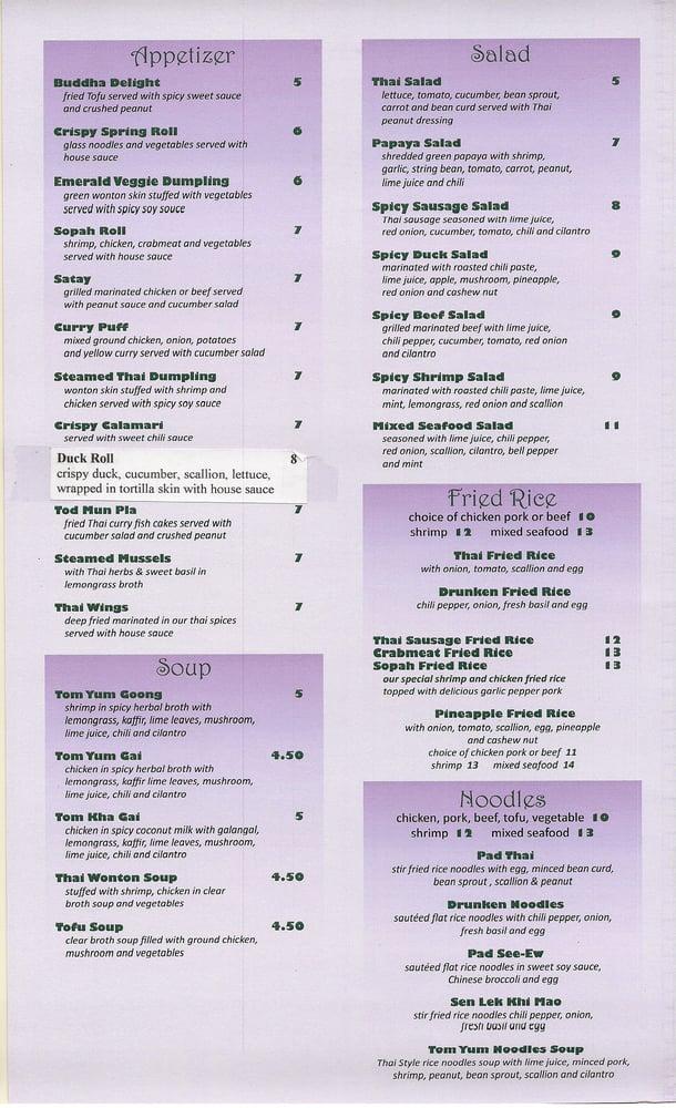 Menu At Sopah Thai Kitchen Restaurant Glen Cove   Rb03 Menu Sopah Thai Kitchen 2022 10 1 