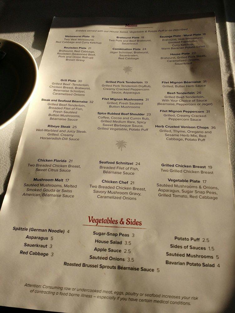 Menu at Cafe Coconut Cove, Melbourne