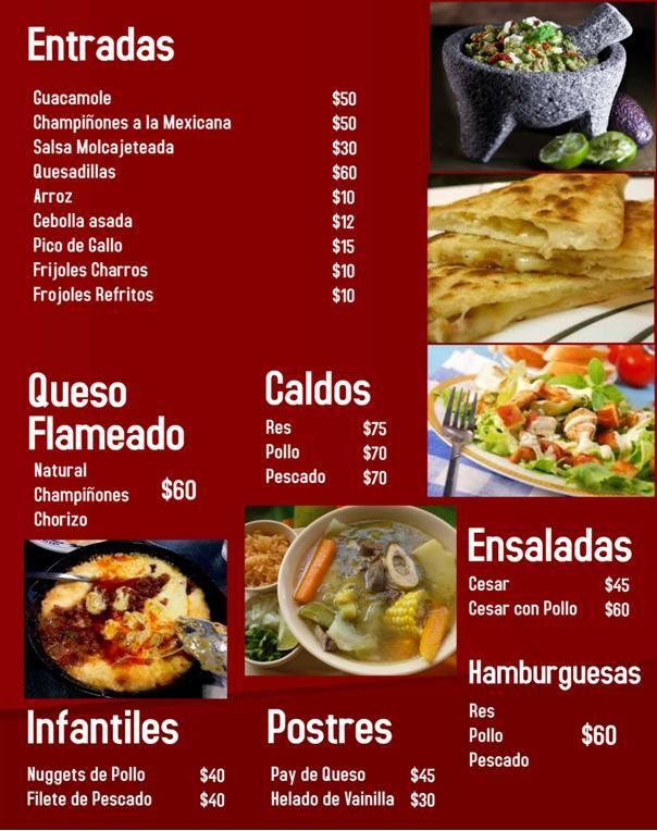 Menu at Casa Juan Restaurant Bar, Piedras Negras