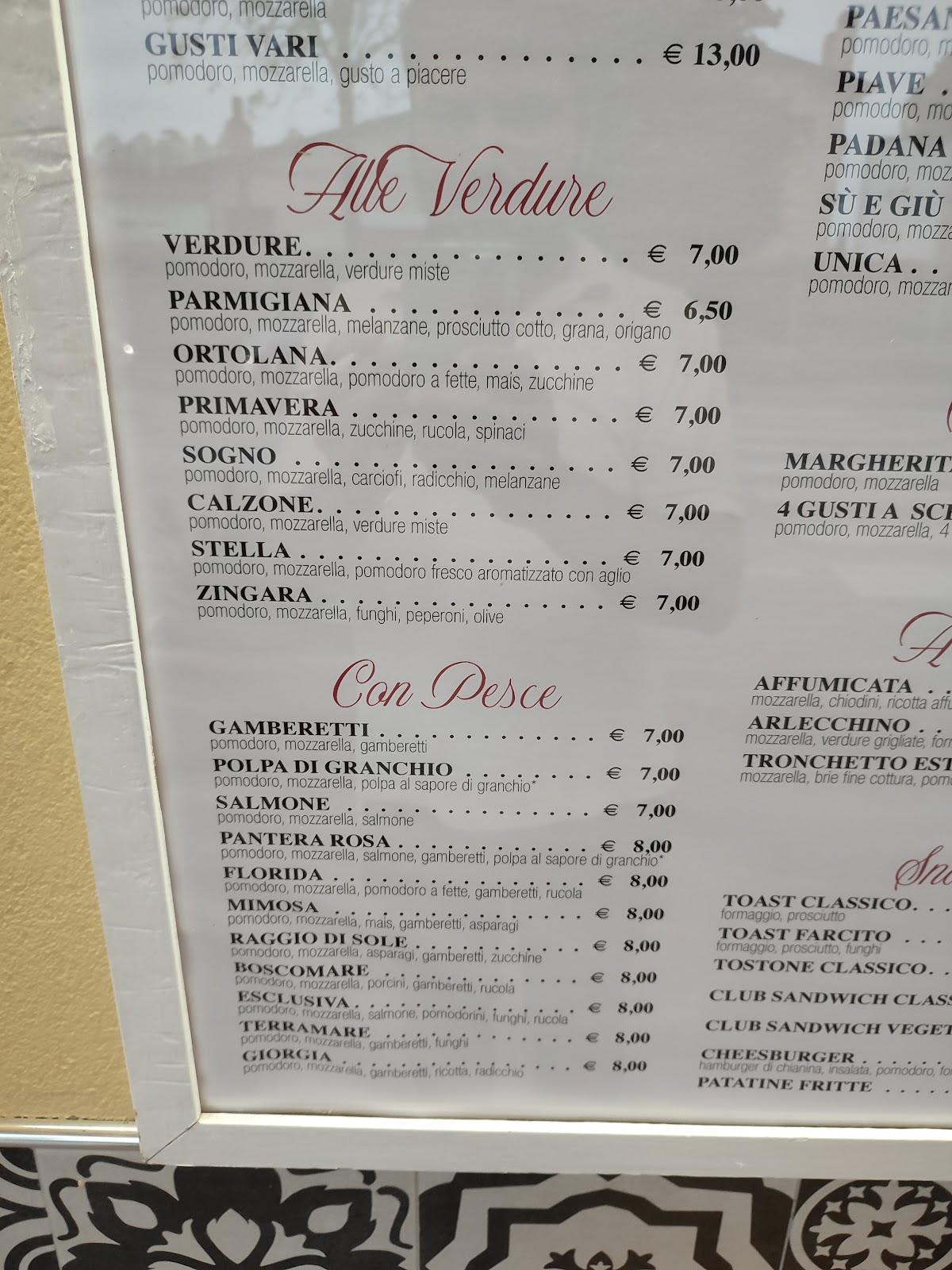 Carta De Pizzería Qui Si Pizza - Da Pasquale, Jesolo