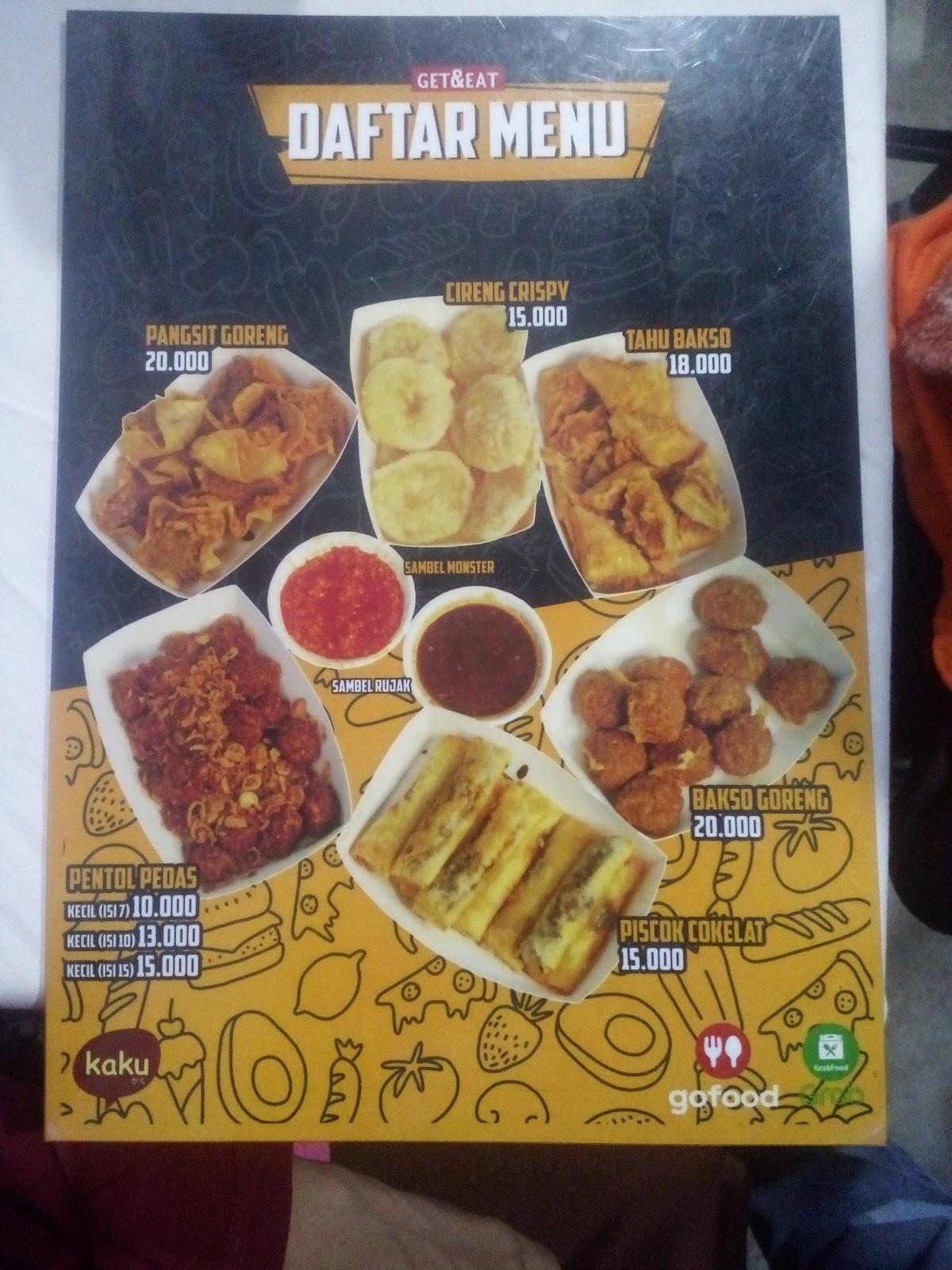 Menu at Kaku Food restaurant, Makassar, Jl. Tamalate III